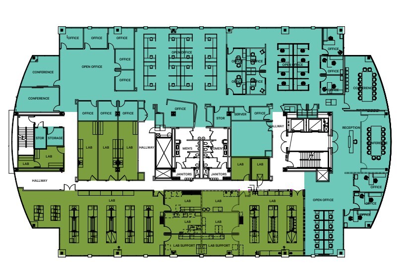 4000 Shoreline Ct, South San Francisco, CA à louer Plan d’étage- Image 1 de 1