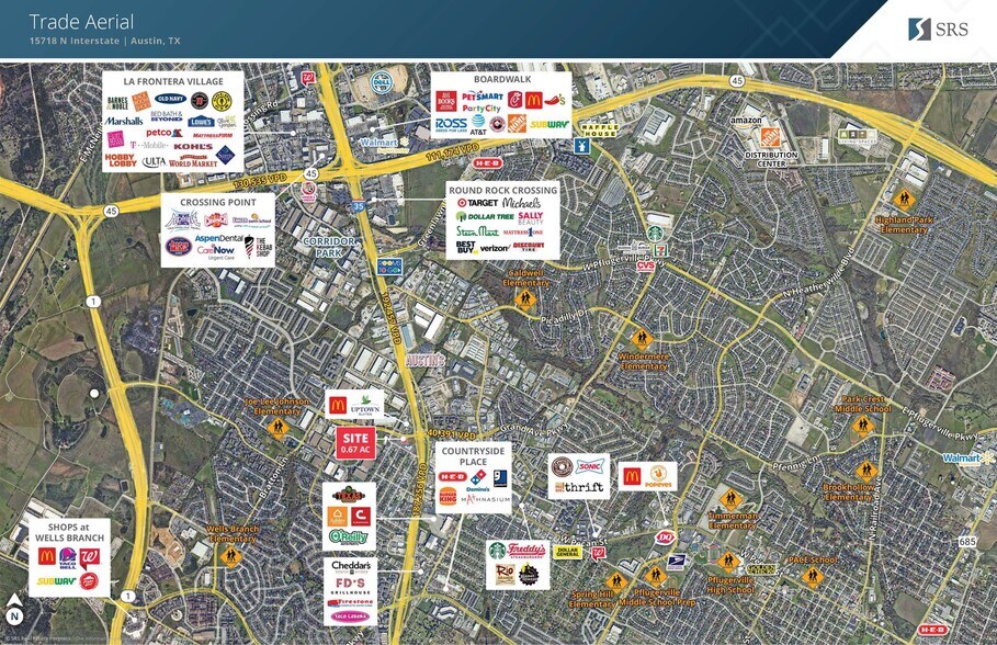 15718 N Interstate 35, Austin, TX à vendre - Aérien - Image 2 de 2