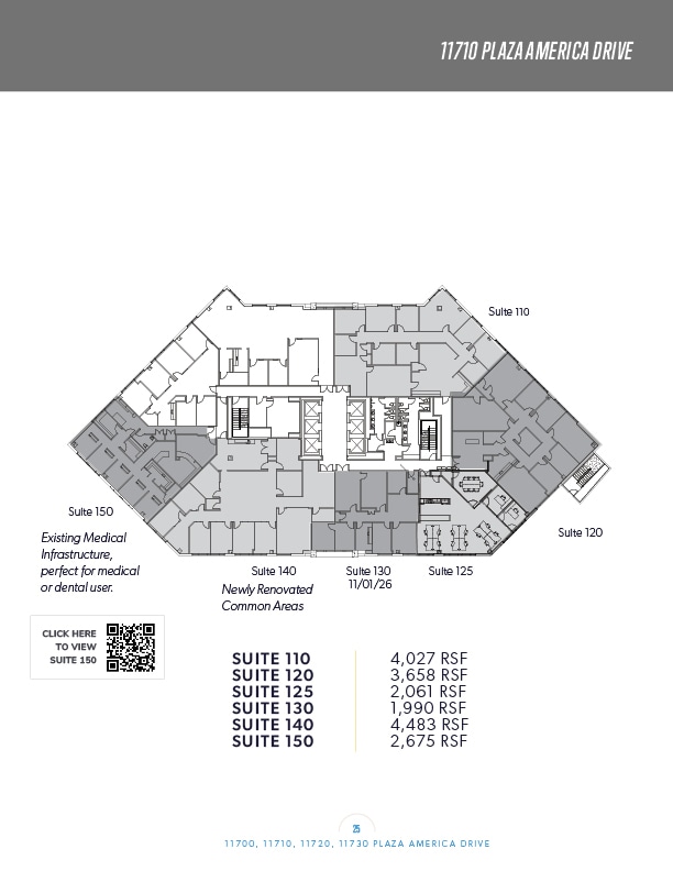 11700 Plaza America Dr, Reston, VA à louer Plan d’étage- Image 1 de 1