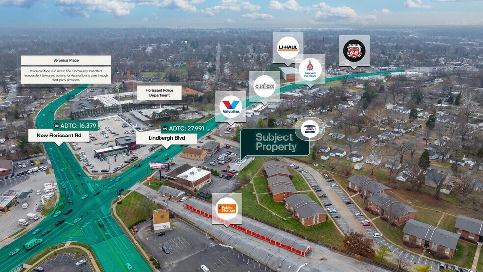 1779 N Highway 67, Florissant, MO à vendre - Aérien - Image 2 de 3