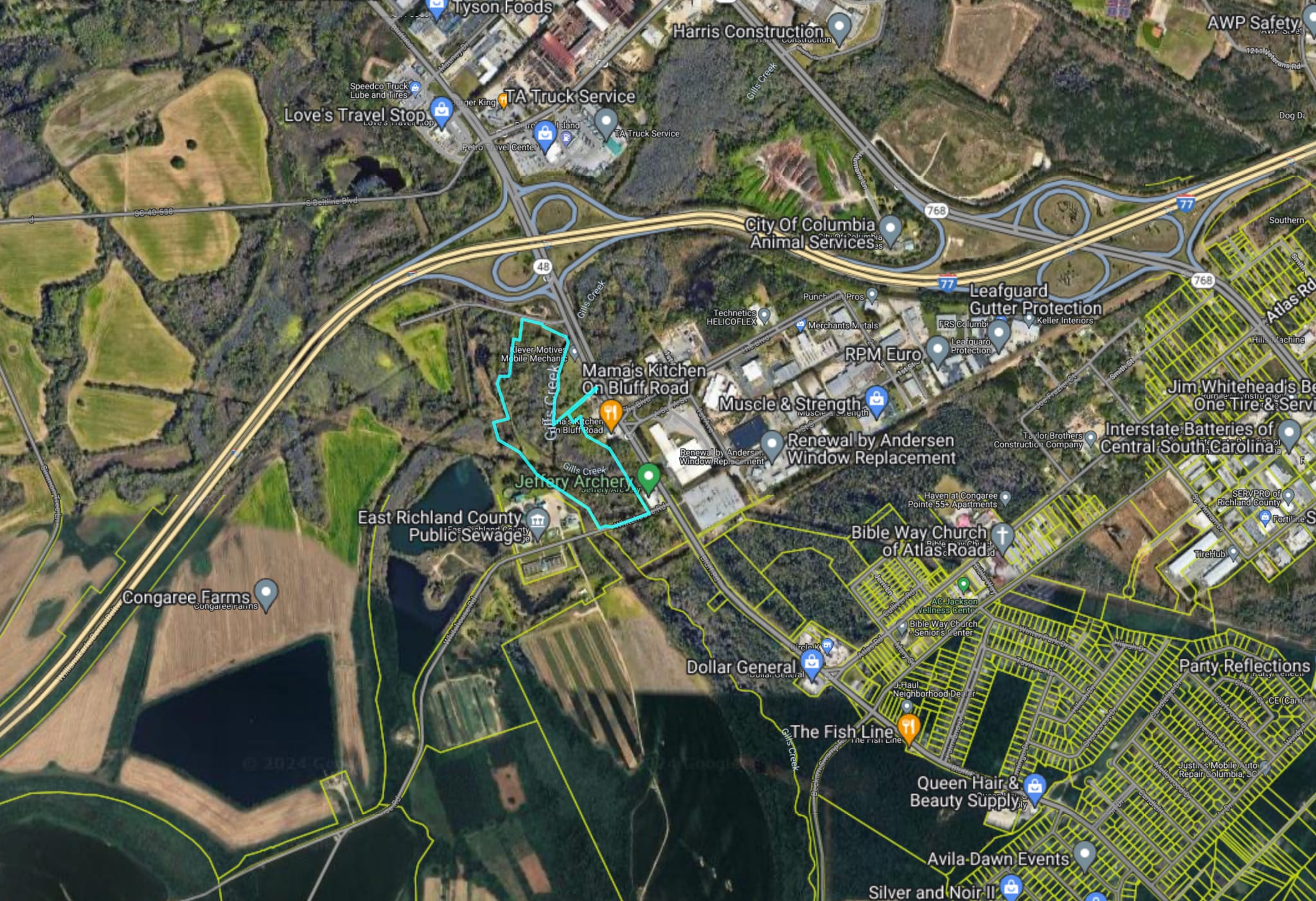 3030 Bluff Road, Columbia, SC for sale Aerial- Image 1 of 4