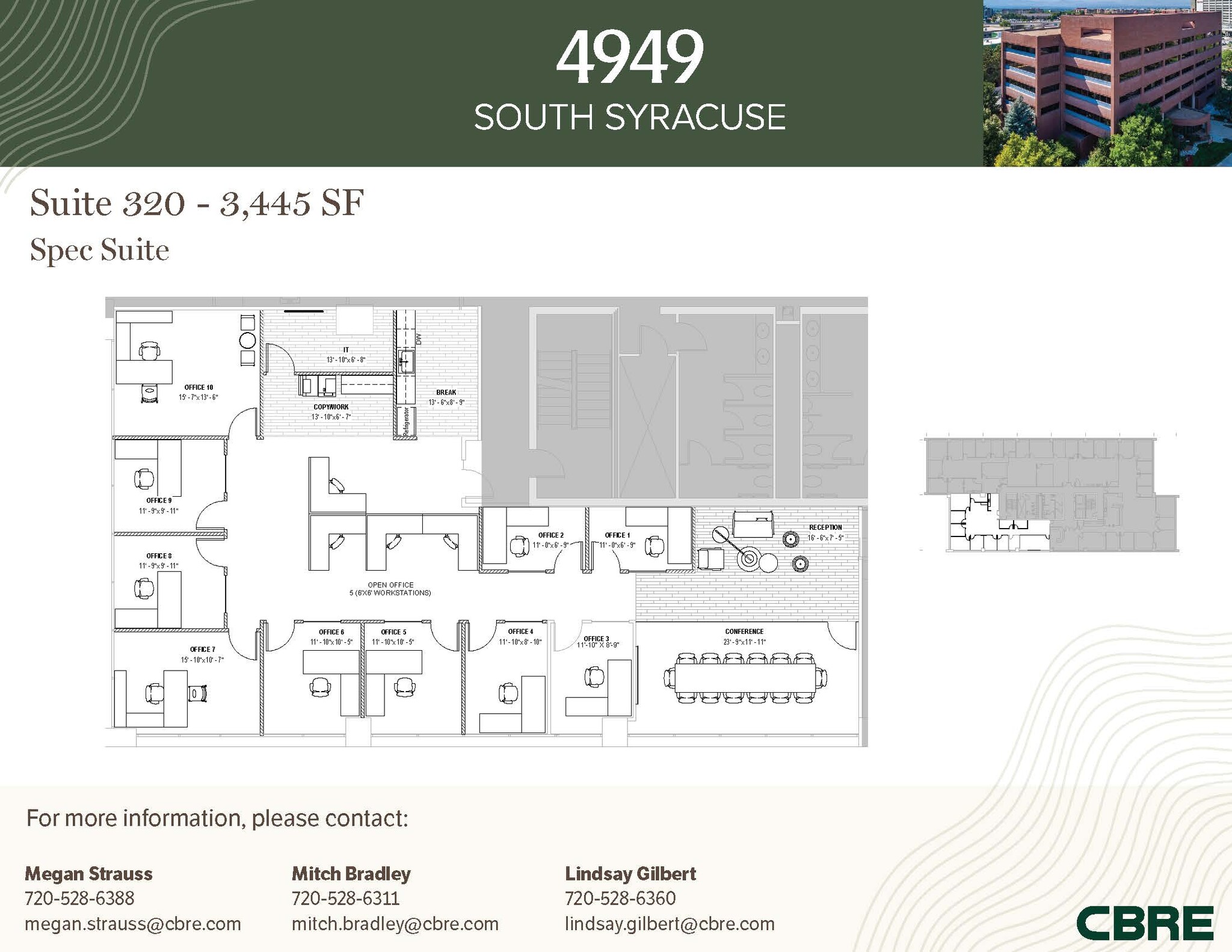 4949 S Syracuse St, Denver, CO à louer Plan d’étage- Image 1 de 1