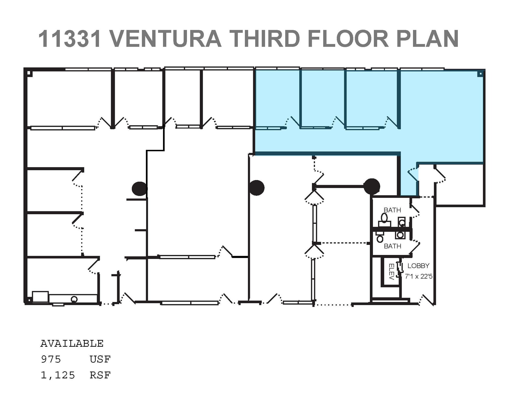11331 Ventura Blvd, Studio City, CA for lease Floor Plan- Image 1 of 15
