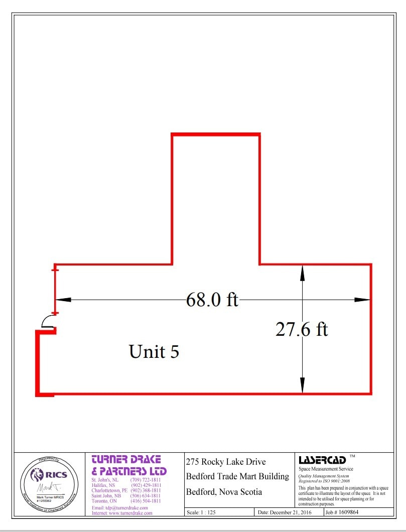 325 Rocky Lake Dr, Bedford, NS à louer Plan d’étage- Image 1 de 1