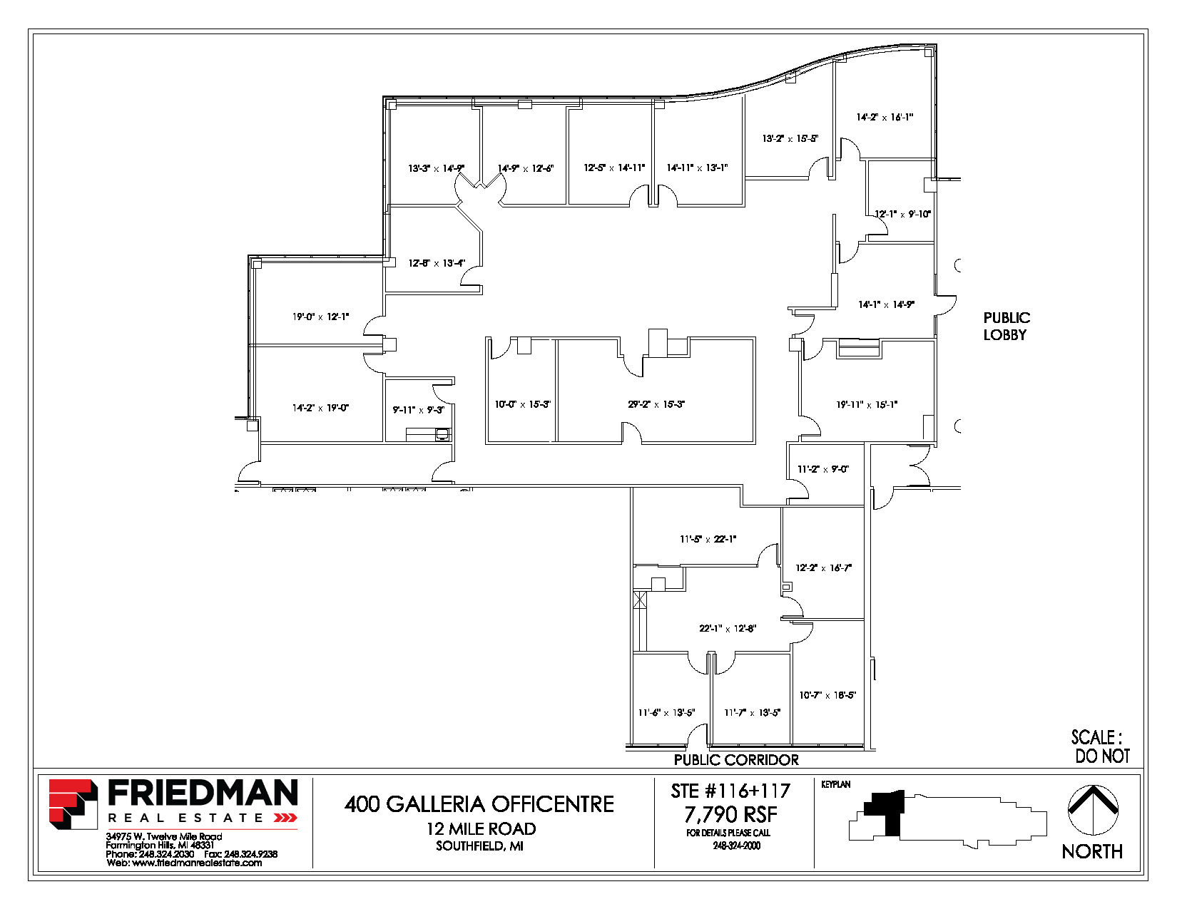 300 Galleria Officentre, Southfield, MI for lease Floor Plan- Image 1 of 2