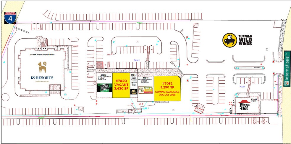 7036-7336 International Dr, Orlando, FL à louer - Plan de site - Image 2 de 9