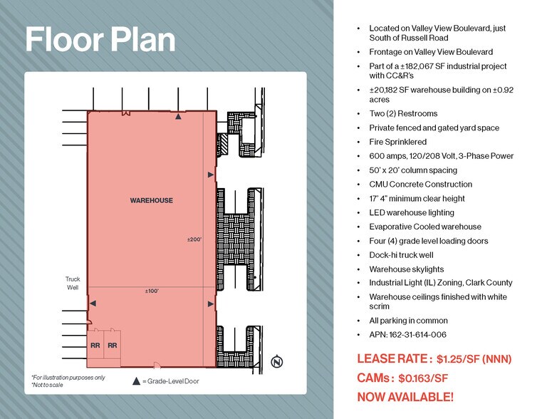 5979 Valley View Blvd, Las Vegas, NV à louer - Plan d’étage - Image 3 de 6