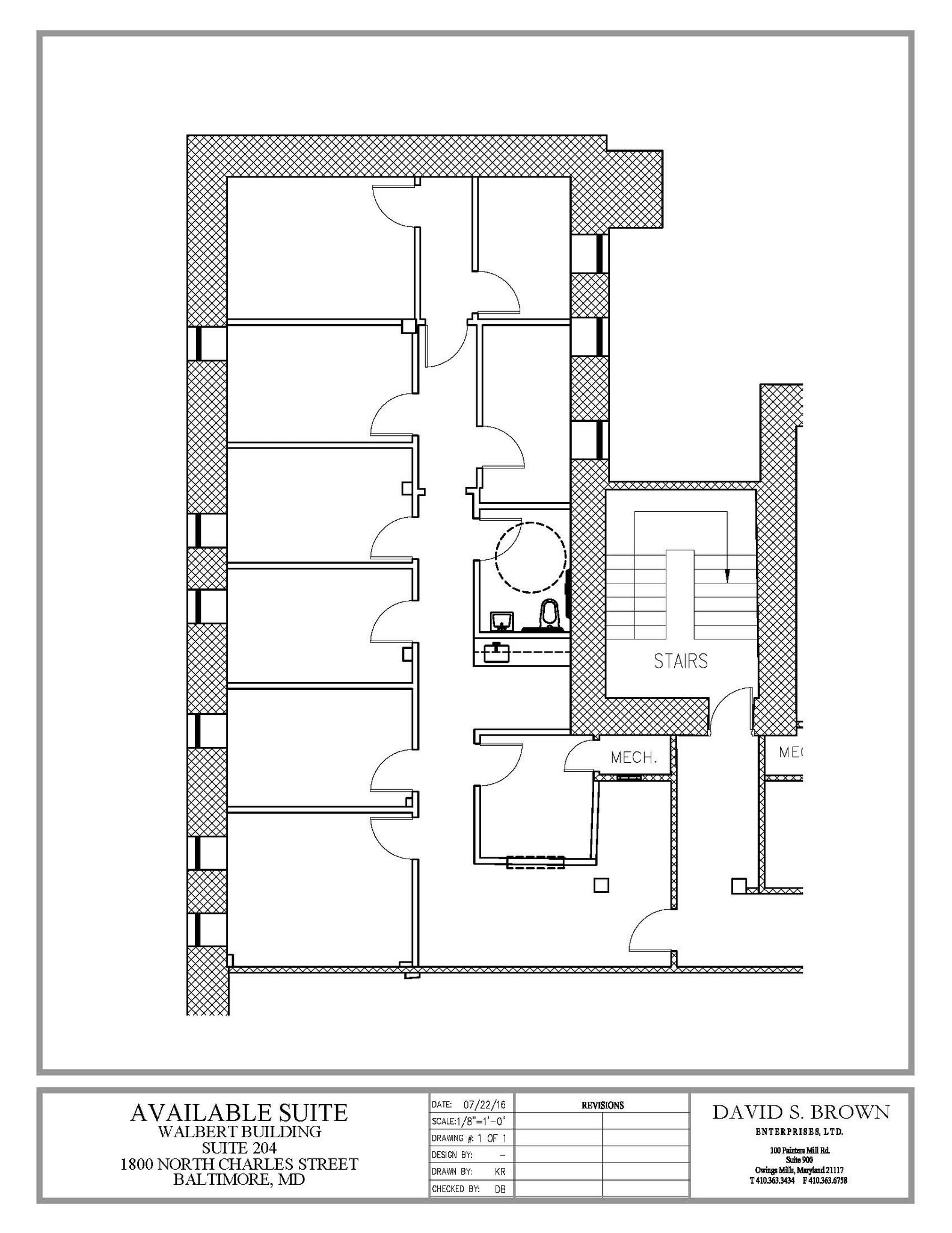 1800 N Charles St, Baltimore, MD for lease Floor Plan- Image 1 of 1