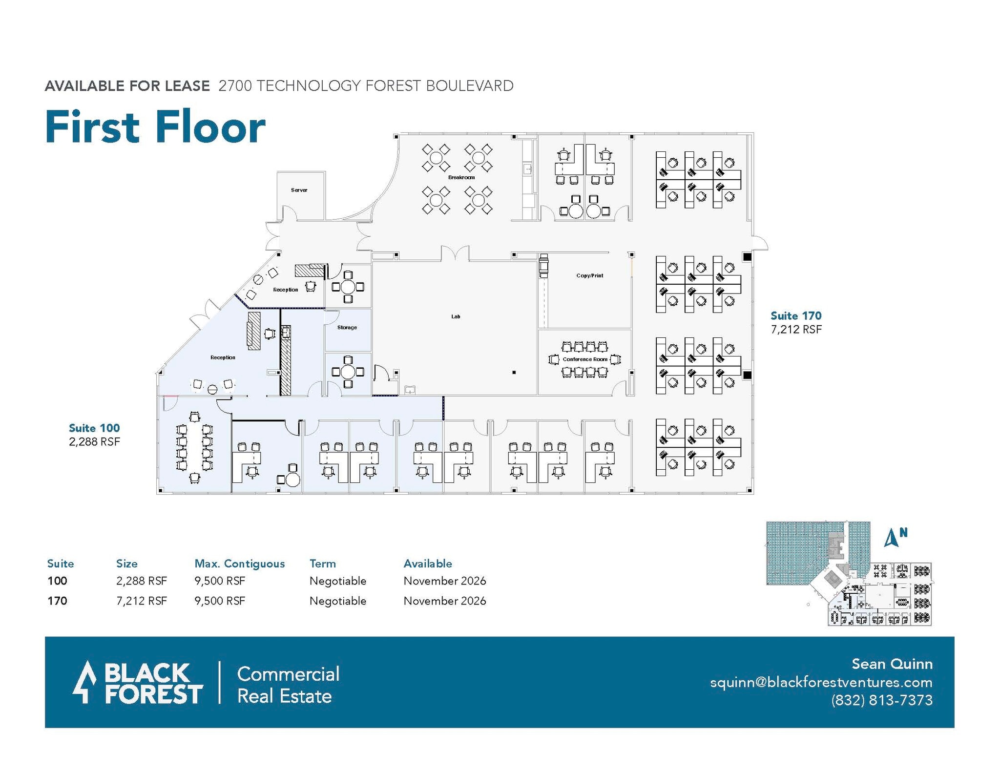 2700 Technology Forest Blvd, The Woodlands, TX for lease Floor Plan- Image 1 of 1