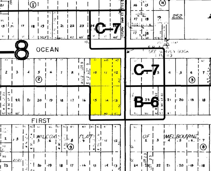 401 Ocean Ave, Melbourne Beach, FL à louer - Plan cadastral - Image 2 de 7