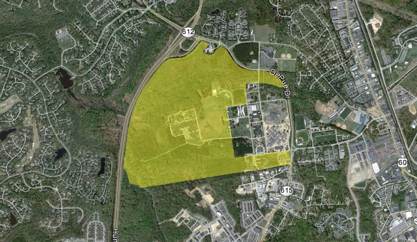 4601 Ironbound Rd, Williamsburg, VA for sale Aerial- Image 1 of 2