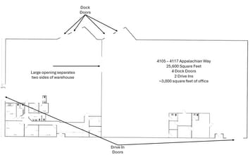 4123-4139 Appalachian Way, Knoxville, TN for lease Floor Plan- Image 1 of 1