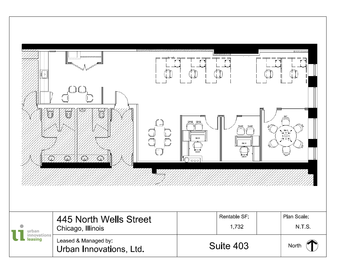 445 N Wells St, Chicago, IL à louer Plan d’étage- Image 1 de 12
