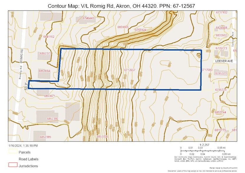 V/L 5.80 AC Romig Rd rd, Akron, OH à vendre - Photo du bâtiment - Image 3 de 7