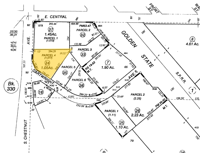 4060 S Chestnut Ave, Fresno, CA à louer - Plan cadastral - Image 2 de 3