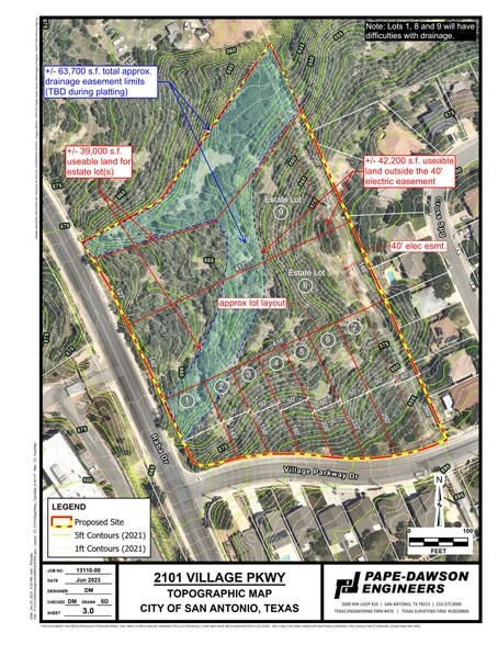 Raba & Village Parkway Dr, San Antonio, TX for sale - Site Plan - Image 3 of 4