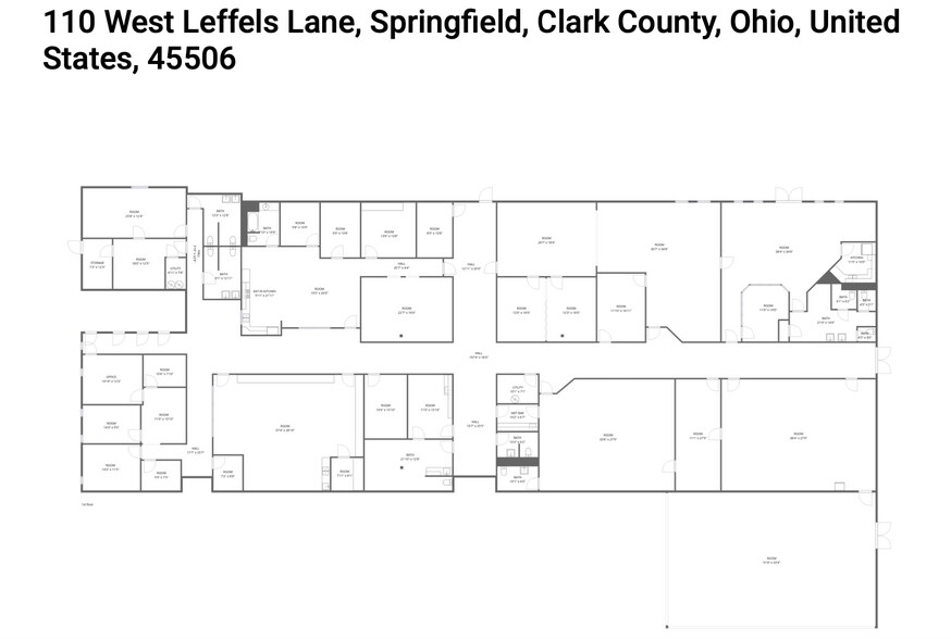 110 W Leffel Ln, Springfield, OH à louer - Plan d’étage - Image 2 de 26