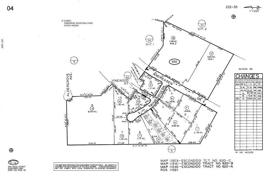 930 S Andreasen Dr, Escondido, CA à louer - Plan cadastral - Image 2 de 6