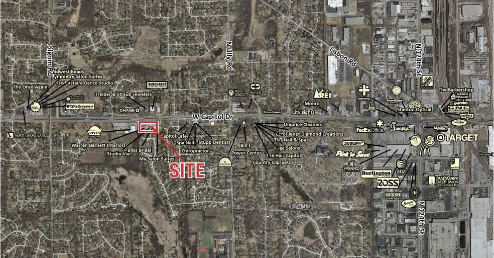 14625 W Capitol Dr, Brookfield, WI à louer - Aérien - Image 2 de 6