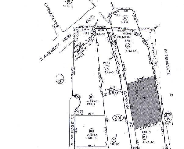 5095 Murphy Canyon Rd, San Diego, CA à louer - Plan cadastral - Image 2 de 17
