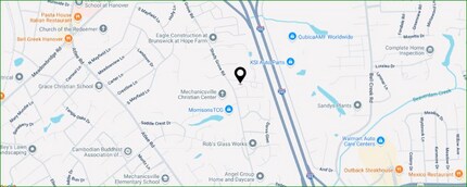 8054 Shady Grove Rd, Mechanicsville, VA - Aerial map view