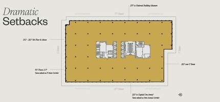 600 5th St NW, Washington, DC à louer Plan d’étage- Image 1 de 1