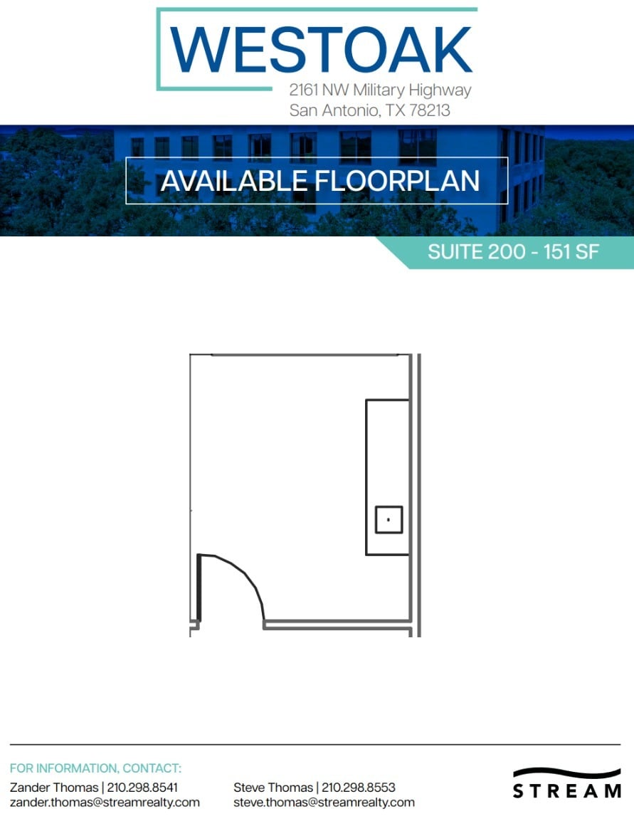 2161 NW Military Hwy, San Antonio, TX for lease Floor Plan- Image 1 of 1