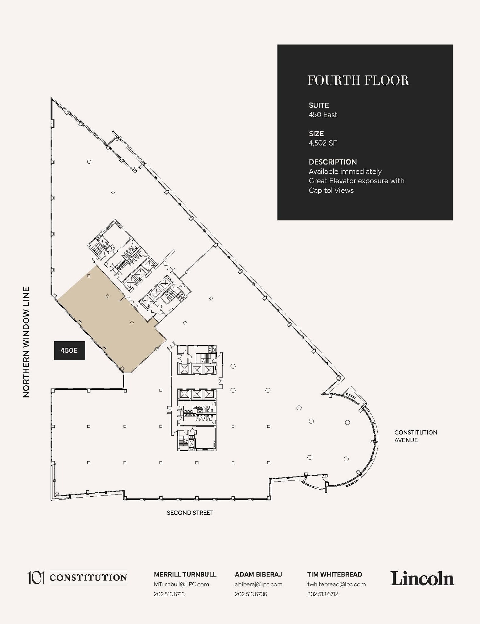 101 Constitution Ave NW, Washington, DC à louer Plan d’étage- Image 1 de 1