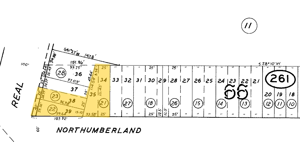 2561-2567 El Camino Real, Redwood City, CA for sale - Plat Map - Image 2 of 2