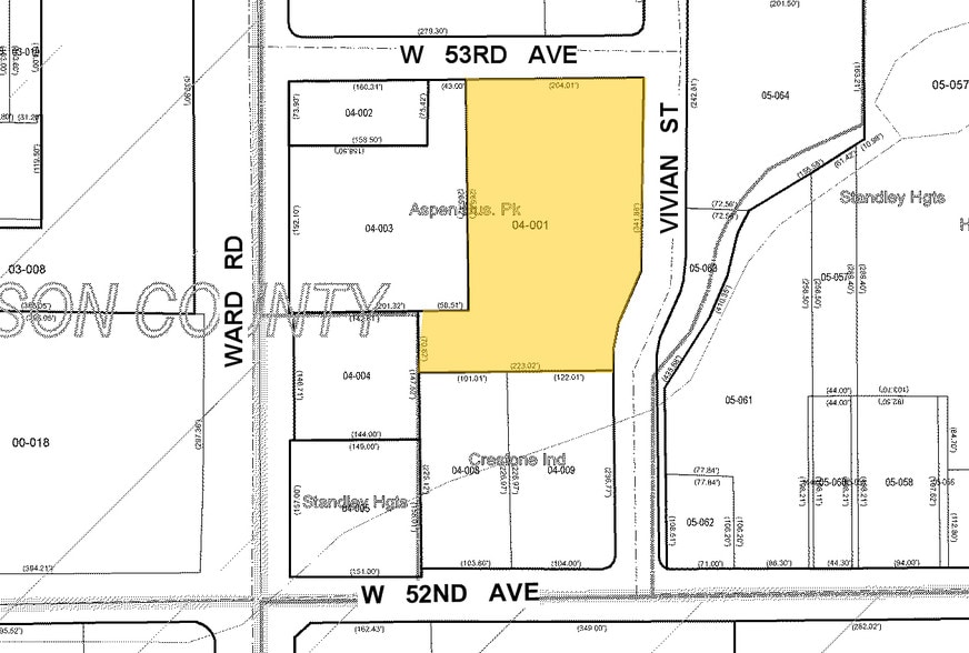5295 Vivian St, Arvada, CO for sale - Plat Map - Image 3 of 9
