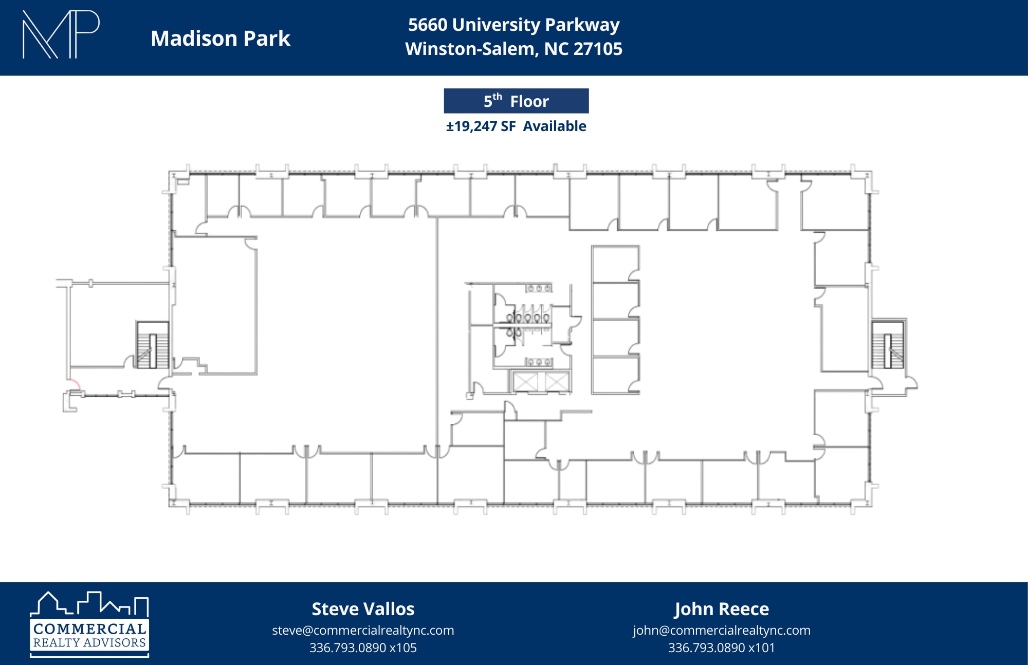5620 University Pky, Winston-Salem, NC à louer Plan d’étage- Image 1 de 1