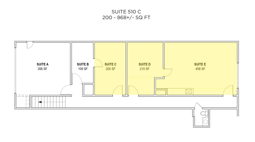 502-518 Tamalpais Dr, Corte Madera, CA à louer Plan d  tage- Image 1 de 1