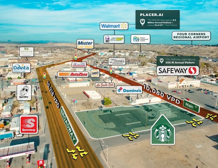 719 W Main St, Farmington, NM à vendre - Aérien - Image 3 de 11