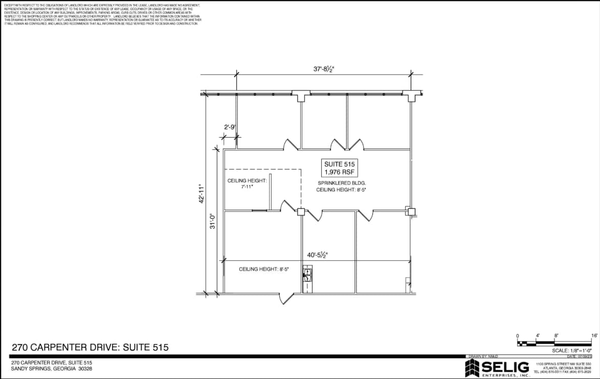 270 Carpenter Dr NE, Sandy Springs, GA for lease Floor Plan- Image 1 of 1