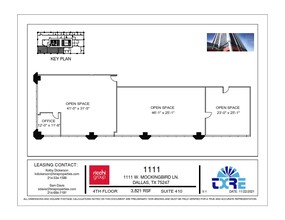 1111 W Mockingbird Ln, Dallas, TX à louer Plan d’étage- Image 1 de 1