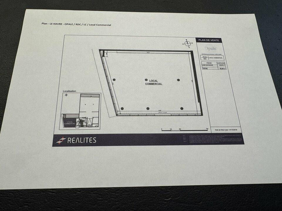 Retail in Le Havre for lease Floor Plan- Image 1 of 2