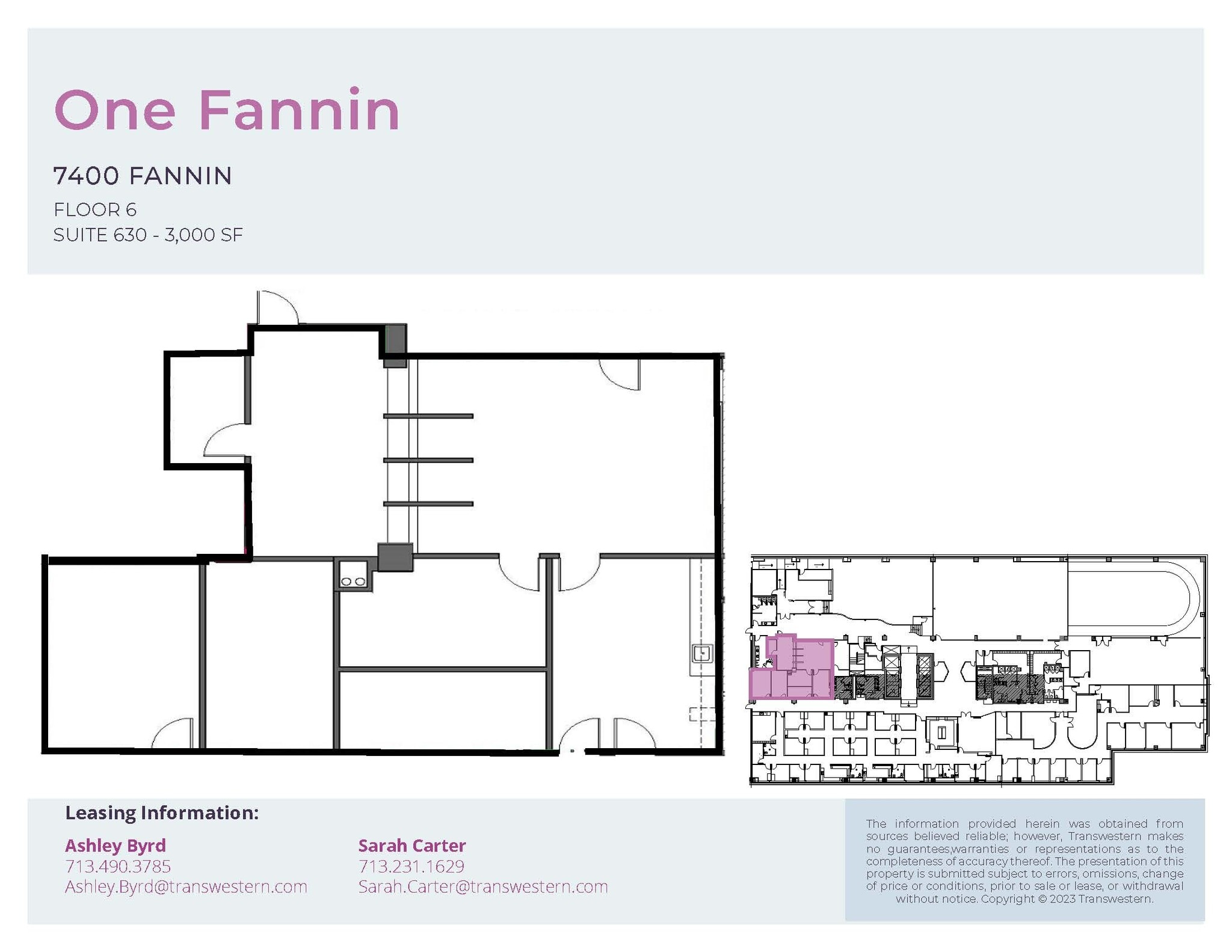 7400 Fannin St, Houston, TX for lease Floor Plan- Image 1 of 1
