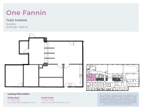 7400 Fannin St, Houston, TX for lease Floor Plan- Image 1 of 1