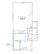 88-96 Mitchell Blvd, San Rafael, CA à louer Plan d  tage- Image 2 de 2