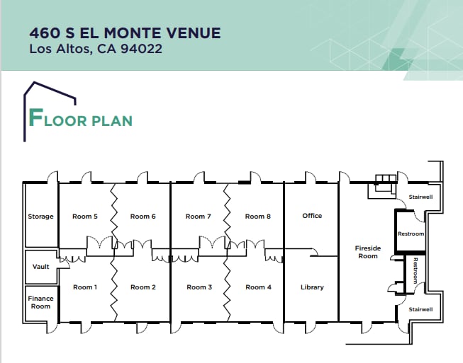 460 S El Monte Ave, Los Altos, CA à louer - Plan d’étage - Image 3 de 3