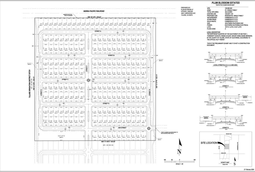 896 N Mariposa Ave, Visalia, CA à vendre - Plan de site - Image 2 de 13
