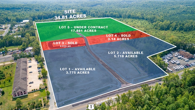 Plus de détails pour Richmond Hwy & Musante Ln, Fredericksburg, VA - Terrain à louer