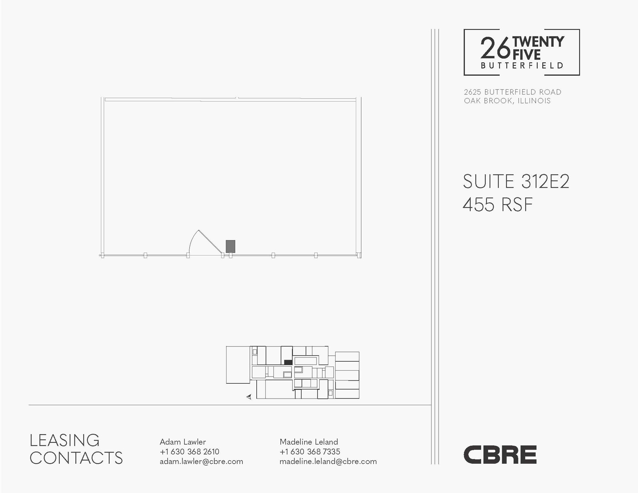 2625 Butterfield Rd, Oak Brook, IL for lease Floor Plan- Image 1 of 1
