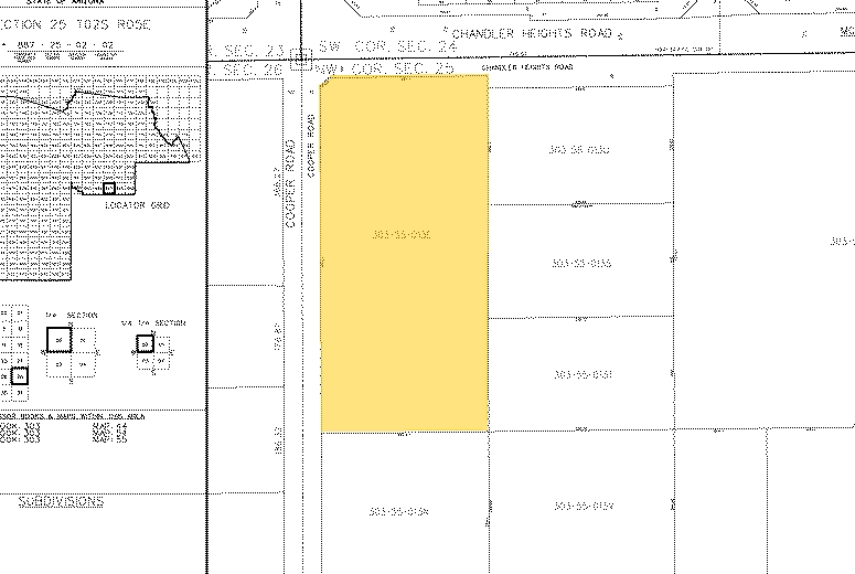 S Cooper Rd & Chandler Heights Rd, Chandler, AZ à louer - Plan cadastral - Image 2 de 2