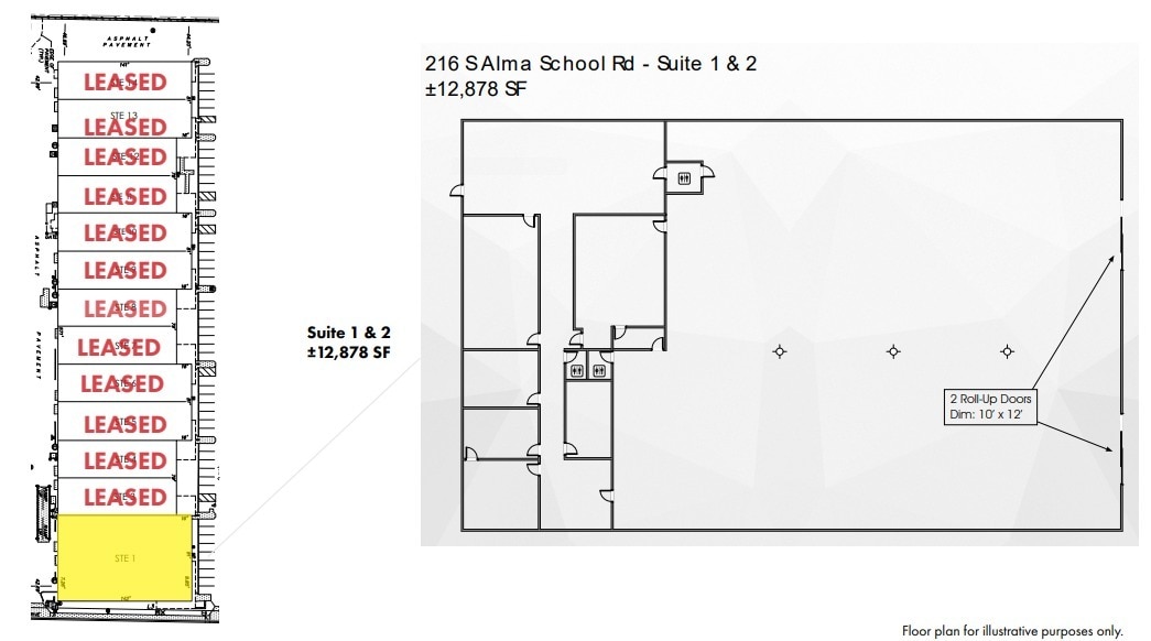 216 S Alma School Rd, Mesa, AZ for lease Floor Plan- Image 1 of 1