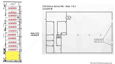 216 S Alma School Rd, Mesa, AZ for lease Floor Plan- Image 1 of 1