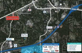 8550 Rose Ave, Douglasville, GA - AERIAL  map view