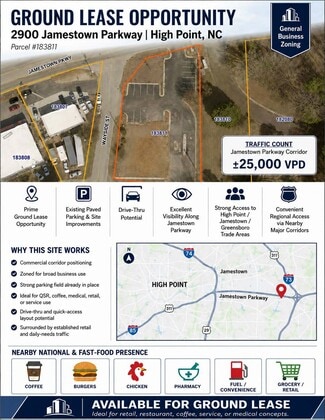 More details for 2900 Jamestown Pky, High Point, NC - Land for Lease