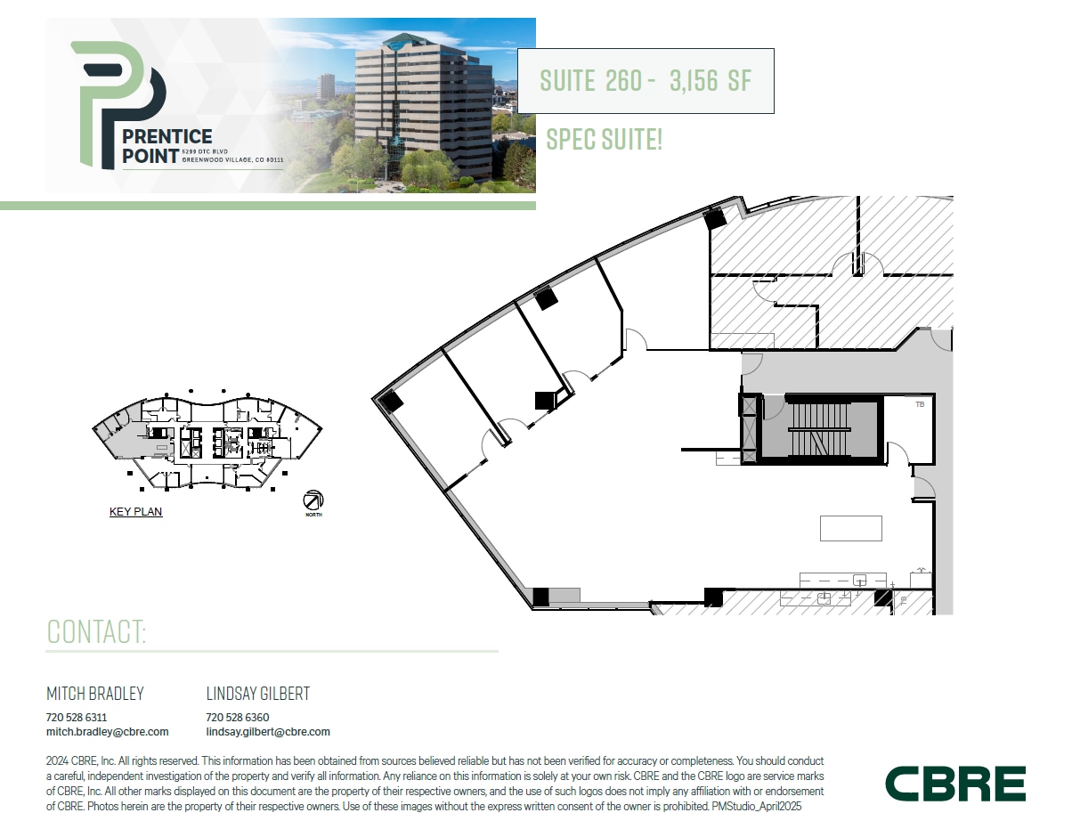 5299 Dtc Blvd, Greenwood Village, CO à louer Plan d’étage- Image 1 de 1