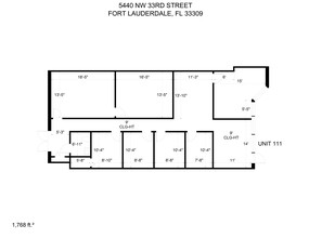 5440 NW 33rd Ave, Fort Lauderdale, FL à louer Plan de site- Image 1 de 1